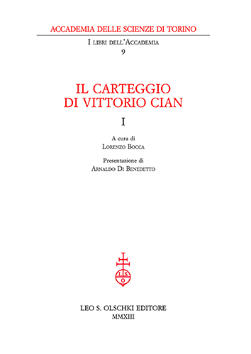 -- - Carteggio (Il) di Vittorio Cian.