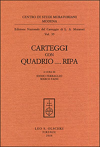 Muratori, Ludovico Antonio. - Edizione Nazionale del Carteggio Muratoriano. Carteggi con Quadrio ... Ripa.