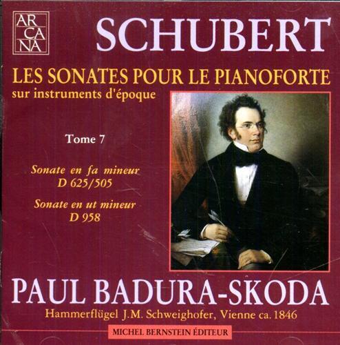 Schubert,Franz. - Les Sonates pour le Pianoforte sur Instruments d'poque. Tome 7. Sonate en fa mineur D625/505