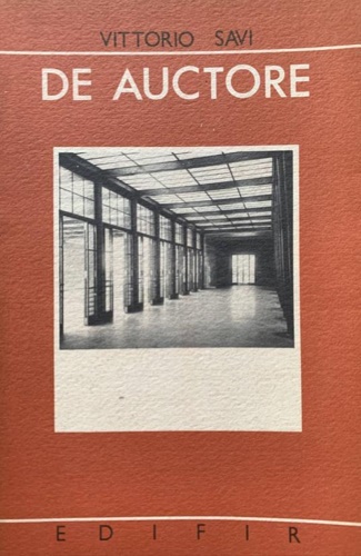 Savi,Vittorio. - De auctore.