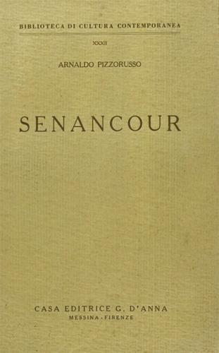 Pizzorusso,Arnaldo. - Senancour.
