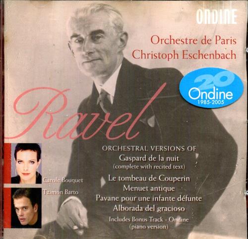 Ravel,Maurice (1875-1937). - Gaspard de la Nuit. Orchestral Version Complete With Recited Text. Marius Constant Text by Aloys