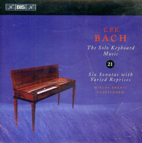 C. P. E. Bach. - The Solo Keyboard Music. Vol. 21. Six Sonatas with Varied Reprises. Miklos Spanyi - clavichord