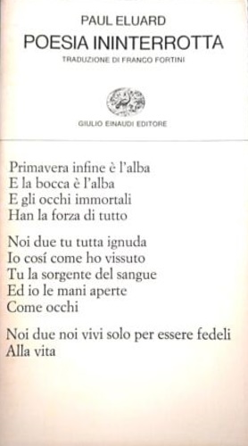 Eluard, Paul. - Poesia ininterrotta.