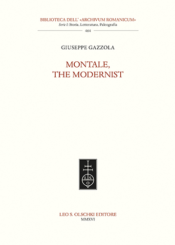 Gazzola,Giuseppe. - Montale, the modernist.