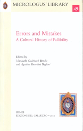 -- - Errors and Mistakes. A Cultural History of Fallibility.