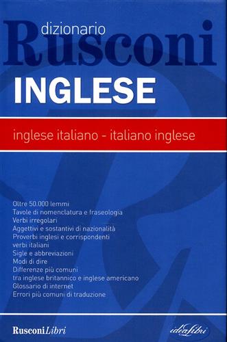 -- - Dizionario di inglese. Oltre 50000 lemmi. Tavole di n