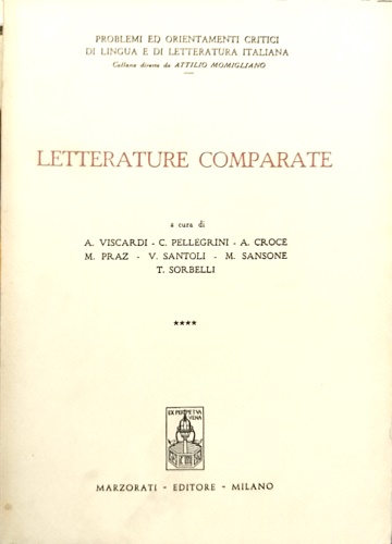 -- - Letterature comparate.