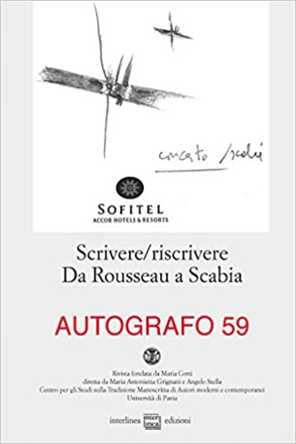 -- - Scrivere/Riscrivere. Da Rousseau a Scabia. Pubbl. del Centro per gli Stud