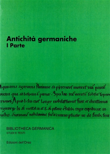 Seminario avanzato in Filologia germanica. - Antichit germaniche (I parte).