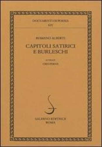 Alberti,Romano. - Capitoli satirici e burleschi.