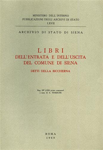 Archivio di Stato di Siena. - Libri dell'entrata e dell'uscita del comune di Siena detti della Biccherna.Reg.29(1259,I semestre).