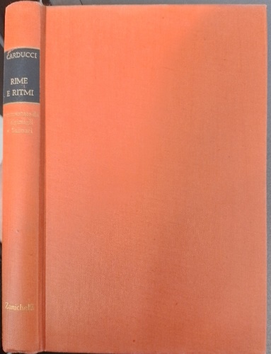 Carducci,Giosue. - Rime e ritmi.