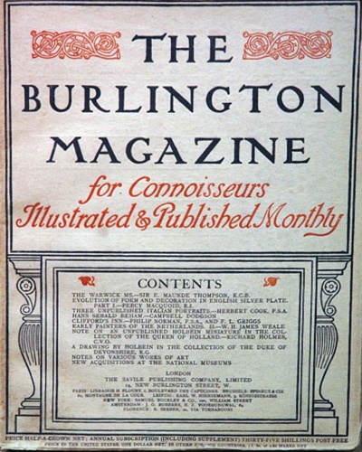 -- - The Burlington Magazine. Lotto costituito da 375 numeri