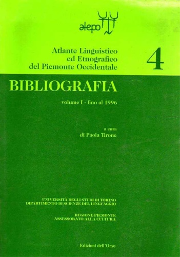 -- - Bibliografia. Fino al 1996 (Vol. 1).