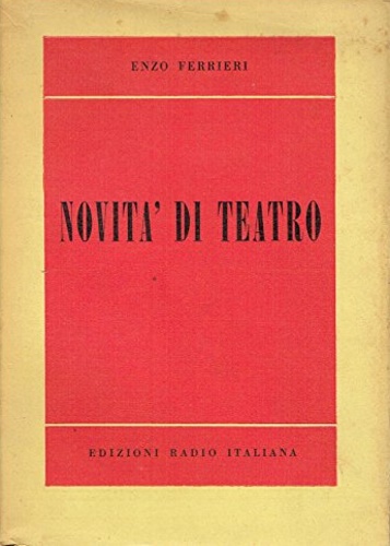 Ferrieri, Enzo. - Novit di teatro.