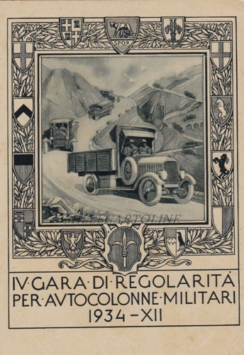 -- - IV gara di regolarit per autocolonne militari. 1934-XII.