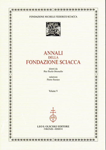 [ Fondazione Michele Federico Sciacca ]. - Annali della Fondazione Sciacca. Volume V.