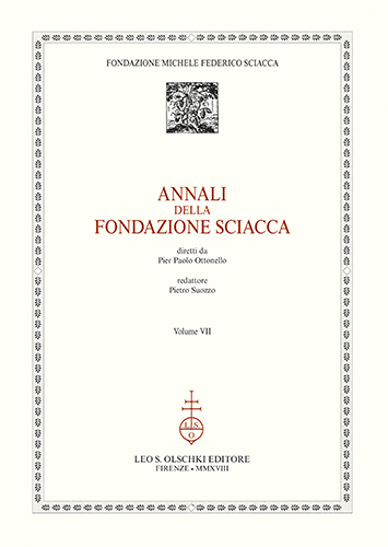 [ Fondazione Michele Federico Sciacca ]. - Annali della Fondazione Sciacca. Volume VII.