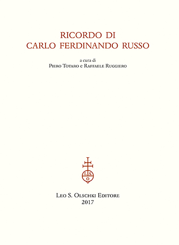  - Ricordo di Carlo Ferdinando Russo.