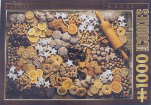 -- - Cookies. Christmas. Puzzle.