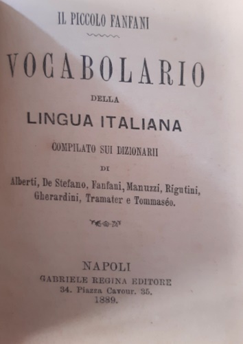 AA.VV. - Il Piccolo Fanfani. Vocabolario della lingua italiana.