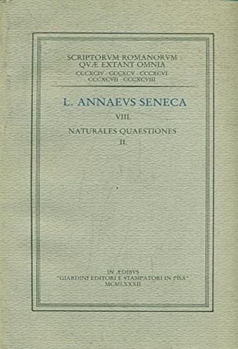 Annaeus Seneca L. - VIII. Naturales quaestiones II.