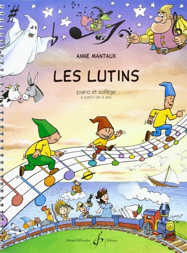Mantaux,Anne. - Les Lutins piano et solfge  partir de 6 ans.