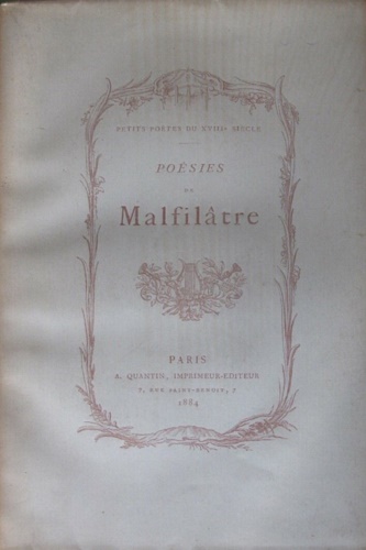 Malfilatre. - Poesies.