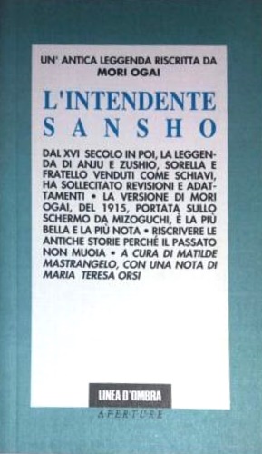 Ogai,Mori. - L'intendente Sansho.
