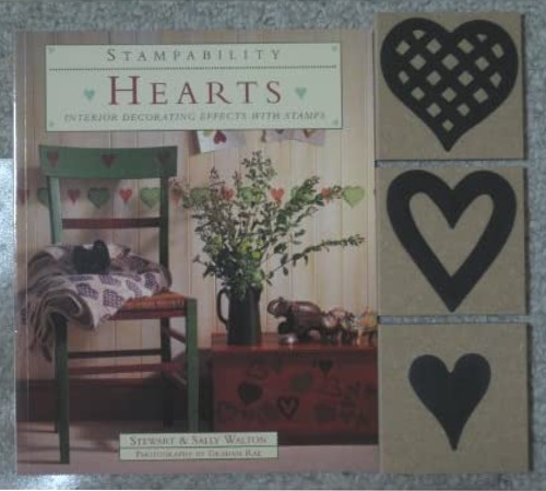 Walton,Stewart. Walton,Sally. - Hearts: Interior Decorating Effects with Stamps.