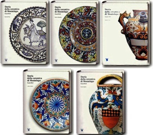 Berti,Fausto. - Storia della ceramica di Montelupo. Serie completa dei 5 volumi editi. Vol.I: Le ceramiche da mensa d