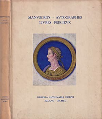 -- - Manuscrits & autographes incunables livres illustres. Livres precieux relivres. 1 Manuscrits N.1-21. II Autogr