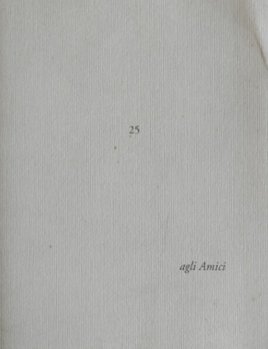 Carlesi,Dino. - Agli Amici n.25. Religioni Fantasie Immaginazio