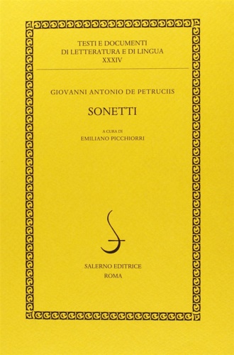 Petrucci,Giovanni Antonio. - Sonetti.