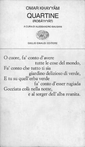 Khayyam,Omar. - Quartine.