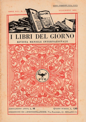 -- - I Libri del Giorno. Anno VIII. Rivista mensile internazionale