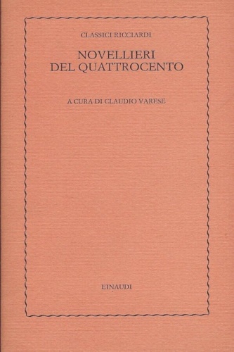 -- - Novellieri del Quattrocento.