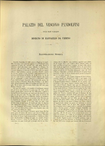 DISPENSA VIII: - Raccolta delle migliori fabbriche antiche e moderne di Firenze. Misurate e Disegnate dal vero