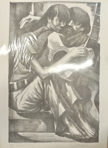 Ferlenga,Franco. (Castiglione delle Stiviere, 1916-2004). - Hippies 3.