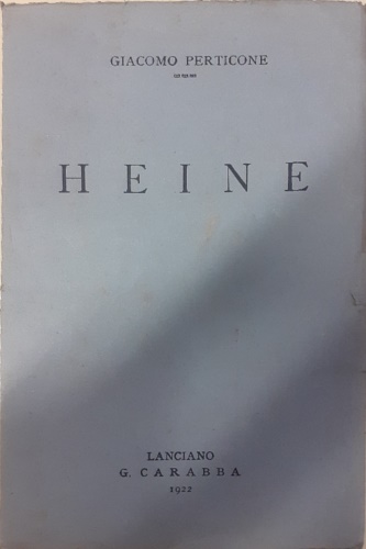 Perticone, Giacomo. - Heine.