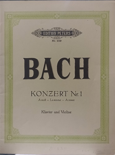 Bach, J.S. - Konzert, Nr.1. La minore. Klavier und violine.
