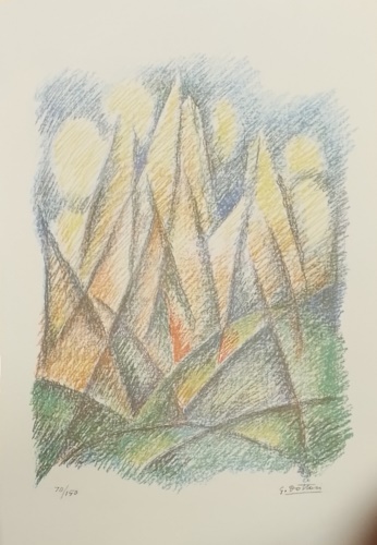 Dottori, Gerardo ( Perugia 1884-1977). - Senza titolo. (Futurismi in aria)