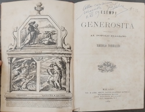 Tommaseo,Niccol. - Esempi di generosit proposti al popolo italiano.