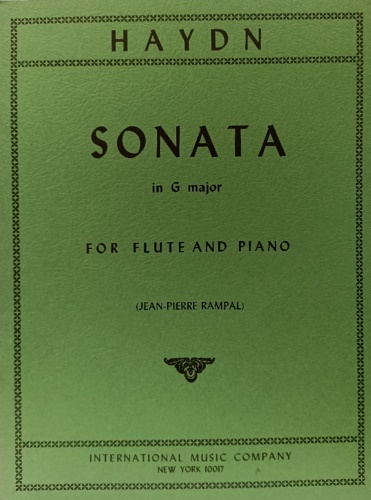 Haydn,Franz Josef. - Sonata in G major for Flute and Piano.