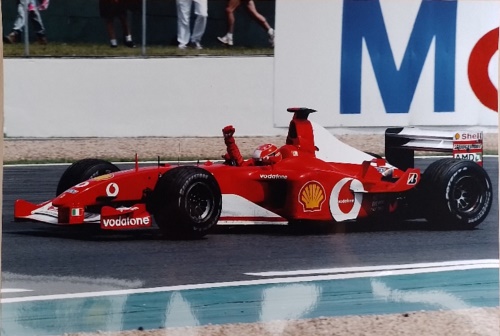  - Michael Schumacher Ferrari F1 2002. GP Francia 2002. Original Photo Paper. Questa fotografia fa parte di