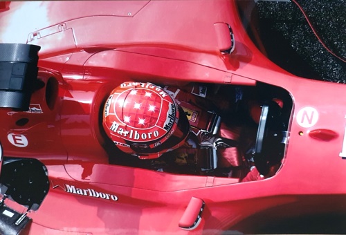  - Michael Schumacher Ferrari F-2001 GP Imola. Original Photo Paper. Questa fotografia fa parte di
