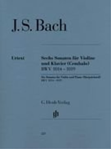 Bach, Johann Sebastian. - Six Sonatas for Violin and Piano. (Harpsicord). BWV 1014-14019.