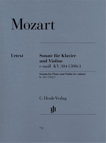 Mozart, Wolfgang Amadeus. - Sonata for Piano and Violin in e minor. K 304 (300c).