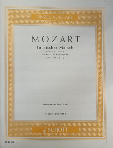 Mozart, Wofgang Amadeus. - Turkischer Marsch. Violine und Piano.